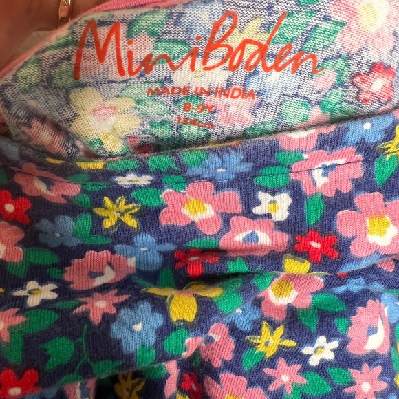 Mini Boden Floral Dress - Blue and Multicolor - Picture 4 of 4
